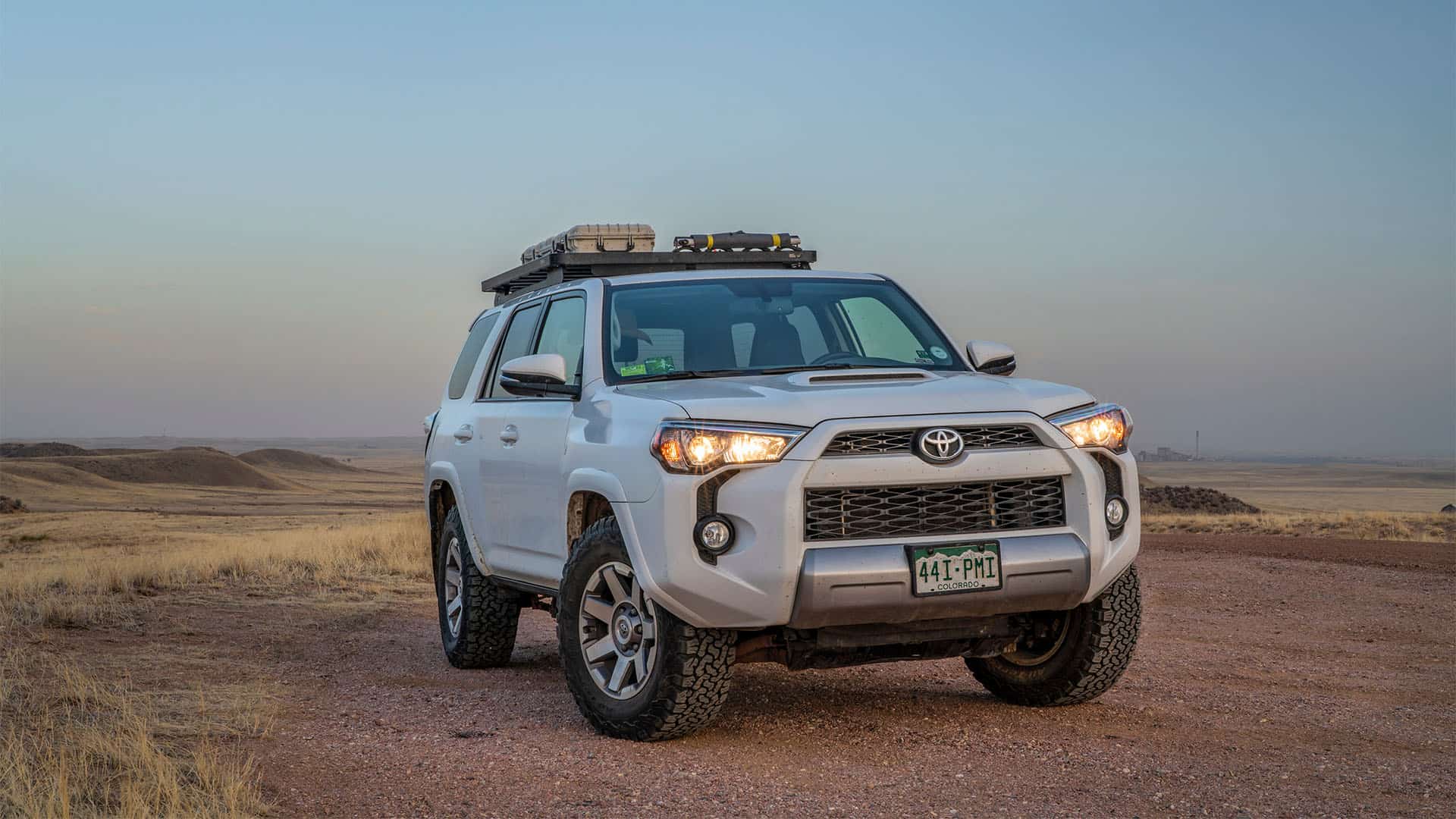 Toyota 4Runner in a desert.