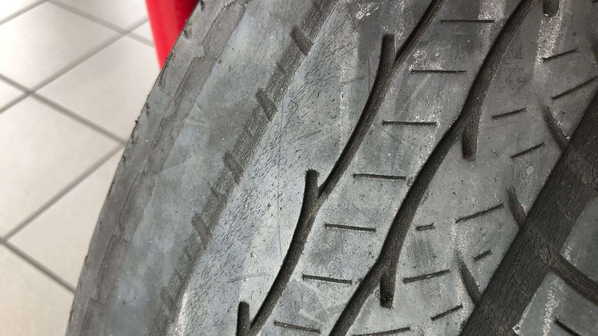 worn tires