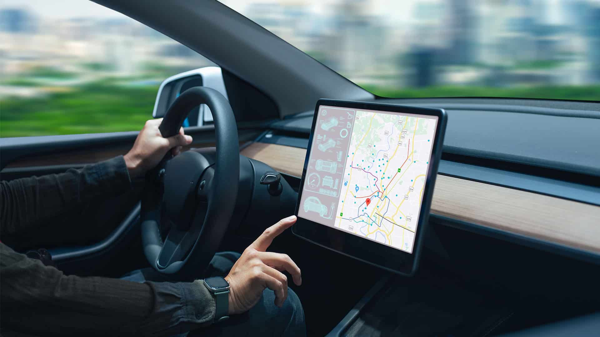 Car infotainment navigation.