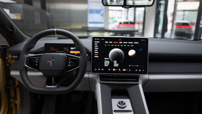 Polestar dashboard.