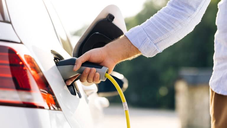 charging electric car
