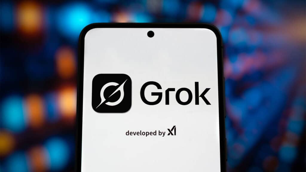 Grok on mobile.