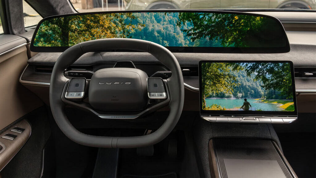 Lucid Gravity Dashboard.