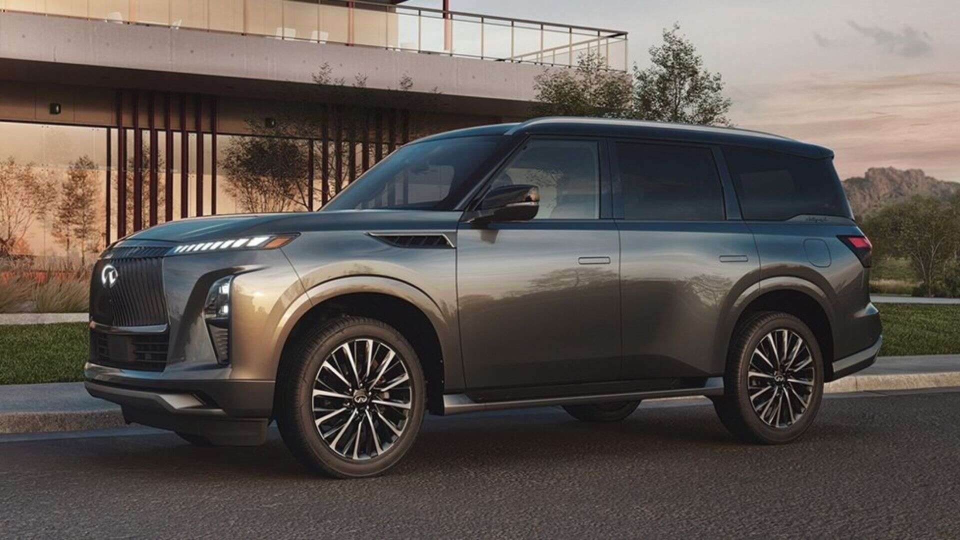 2026 Infiniti QX80 in a driveway