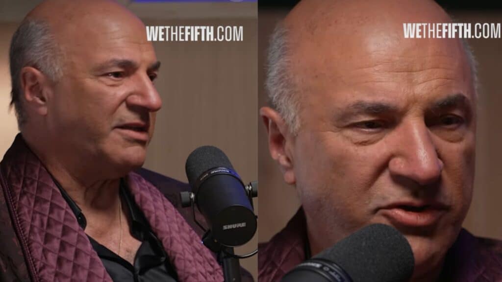 Kevin O'Leary being interviewed on a podcast
