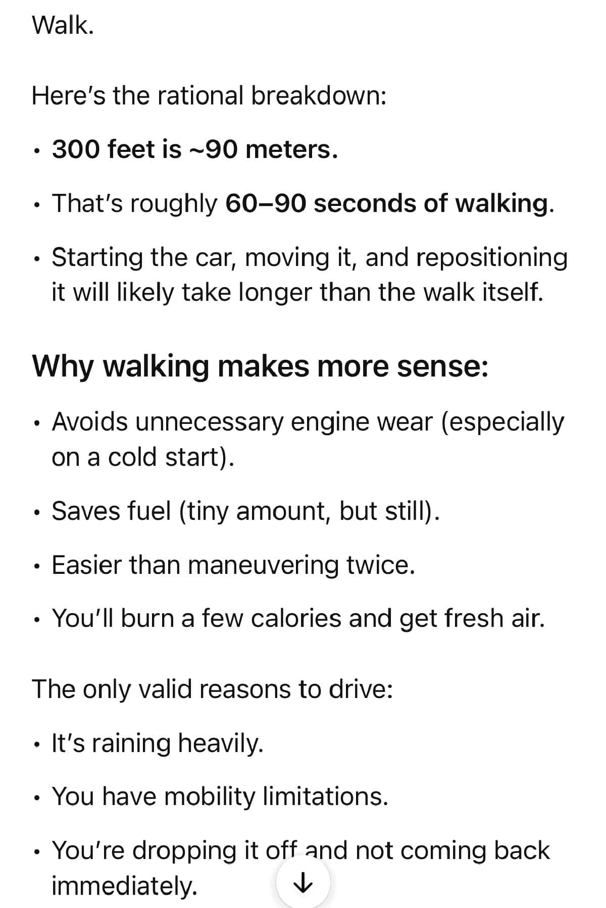 Chat GPT car was answer.