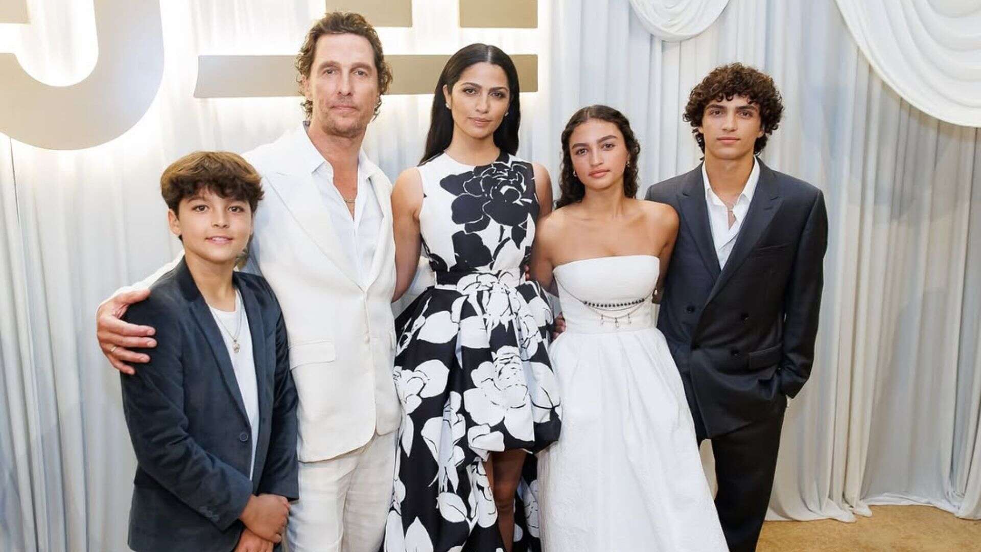 Matthew McConaughey with wife and kids