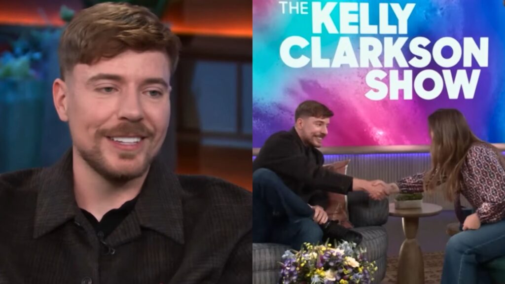 Mr. Beast at Kelly Clarkson Show