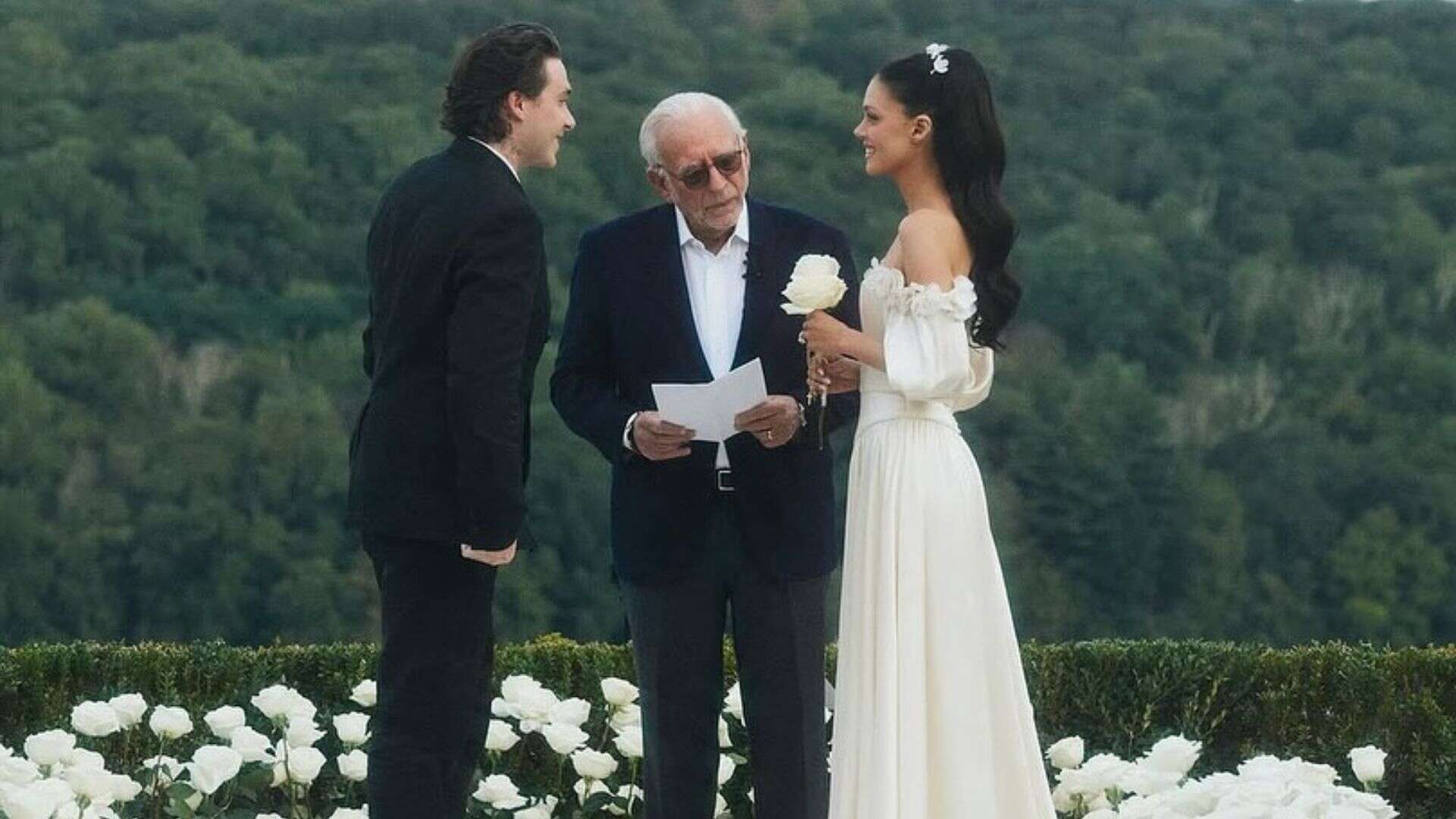 Nelson reading vows to Nicola and Brooklyn