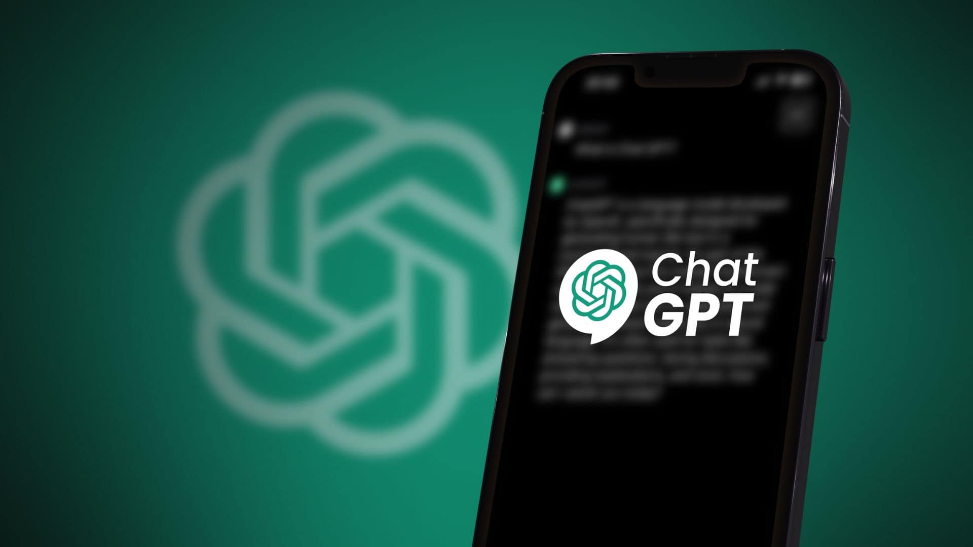 Smartphone displaying the ChatGPT app