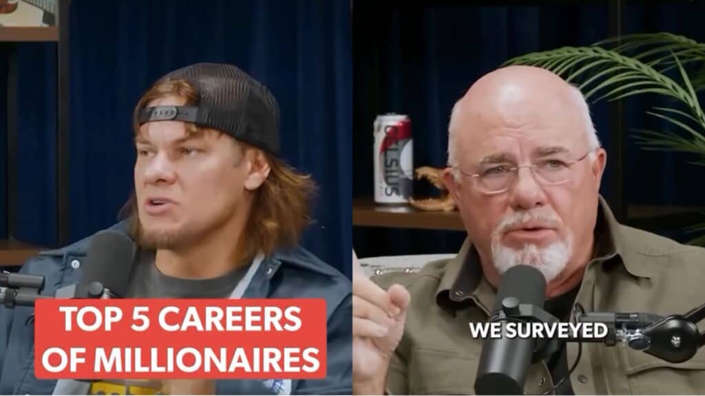 Theo Von and Dave Ramsey on the This Past Weekend podcast
