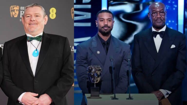John Davidson, Michael B. Jordan, Delroy Lindo at the BAFTAS