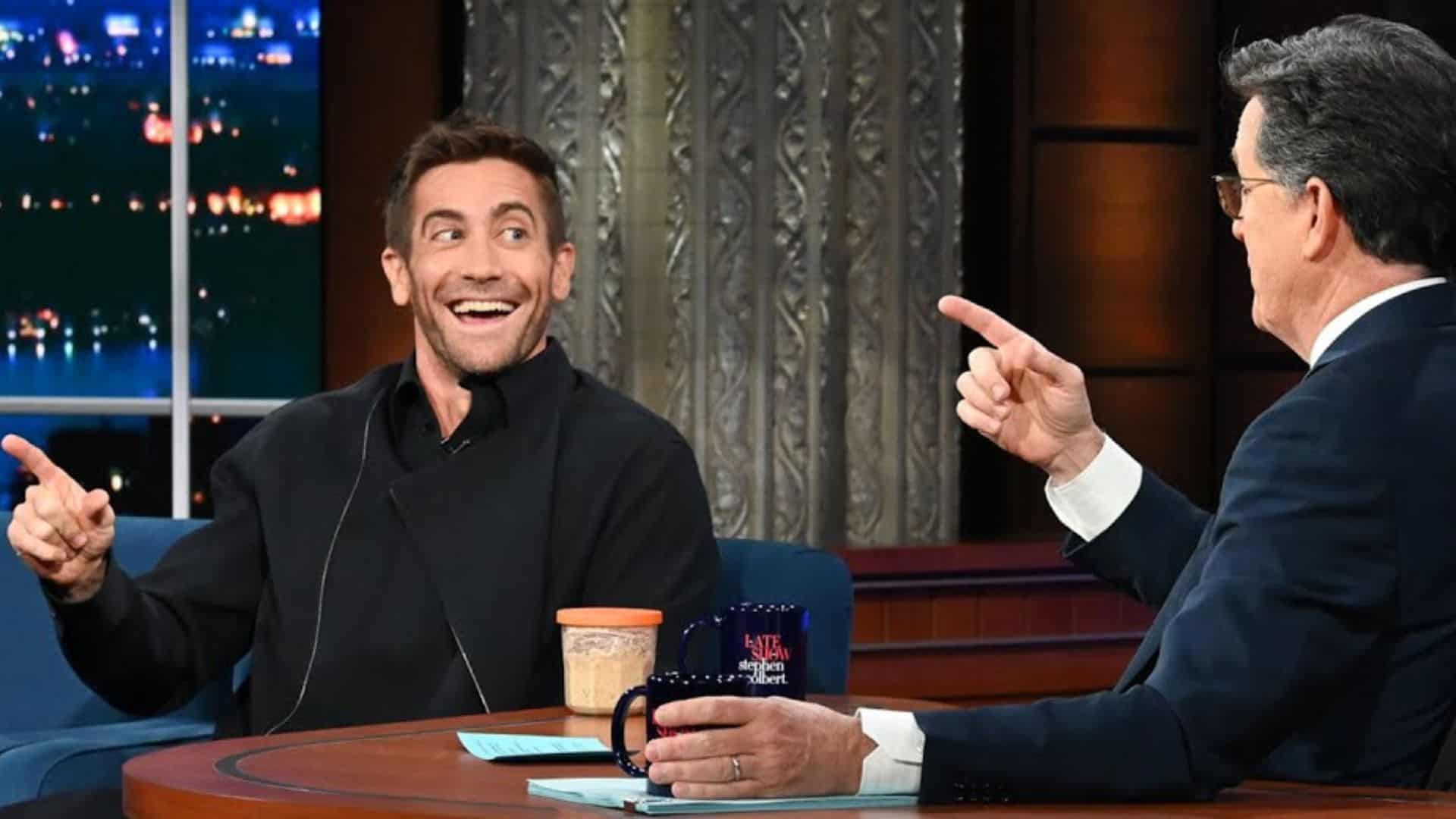 Jake Gyllenhaal at The Late Show with Stephen Colbert
