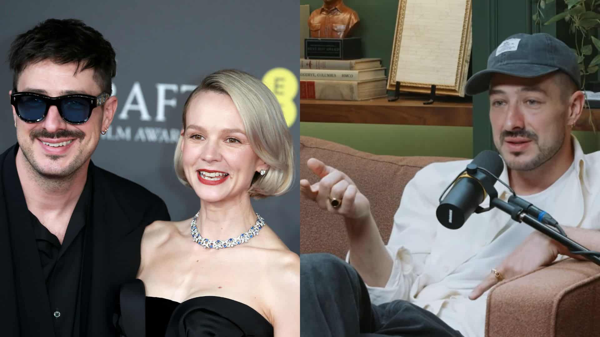 Marcus Mumford with his wife Carey Mulligan