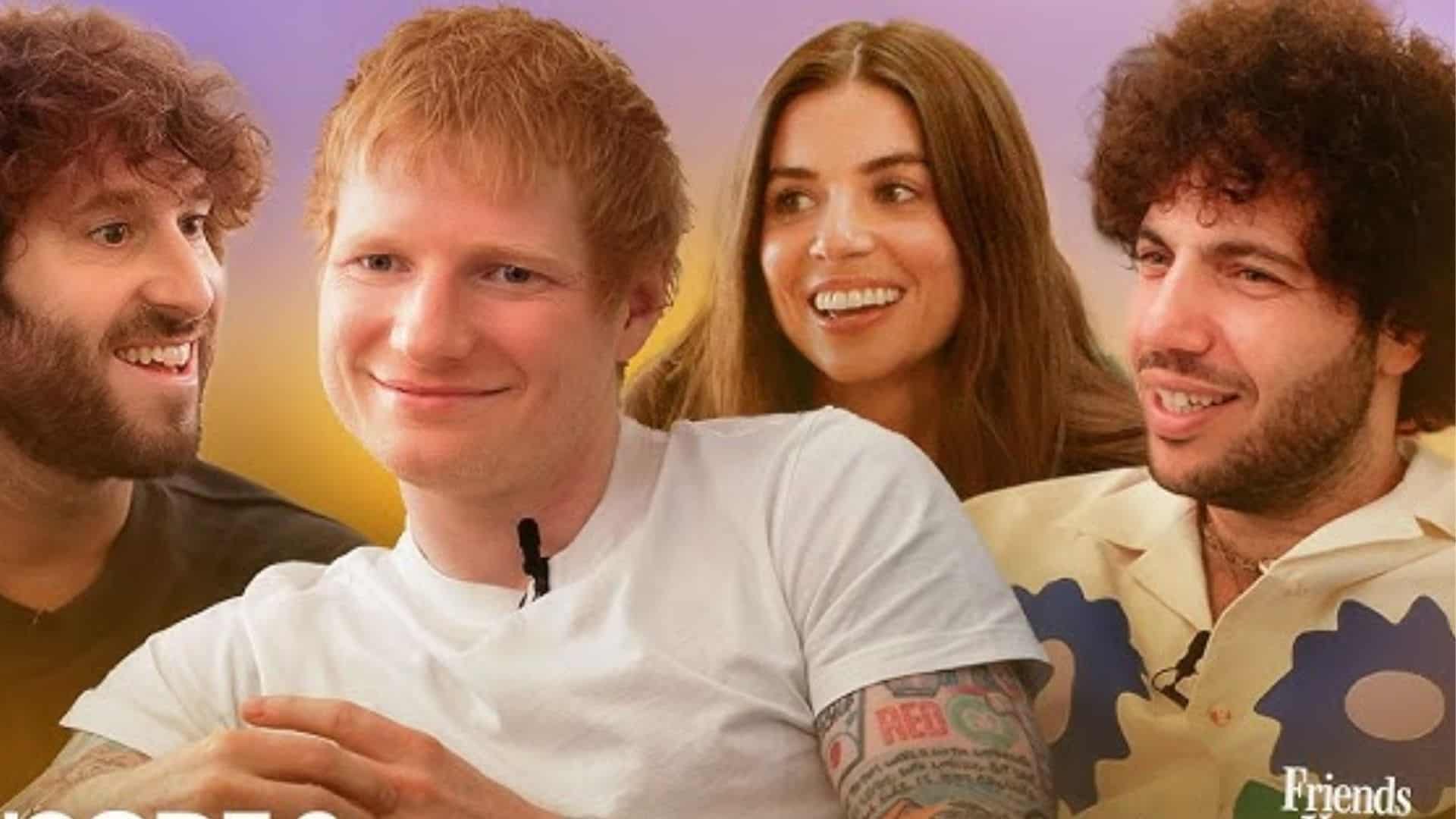 Ed Sheeran appears as a guest on the "Friends Keep Secrets" podcast