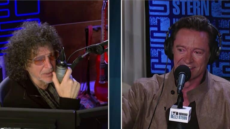 Howard Stern interviewing Hugh Jackman