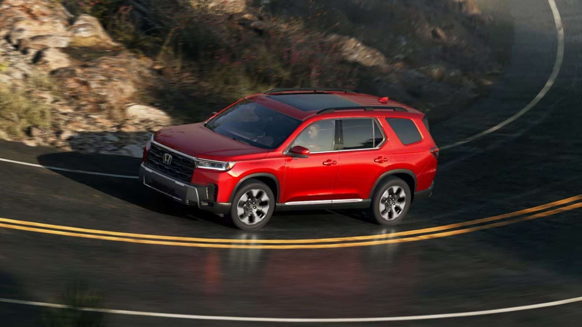 2026 Honda Pilot TrailSport on the road