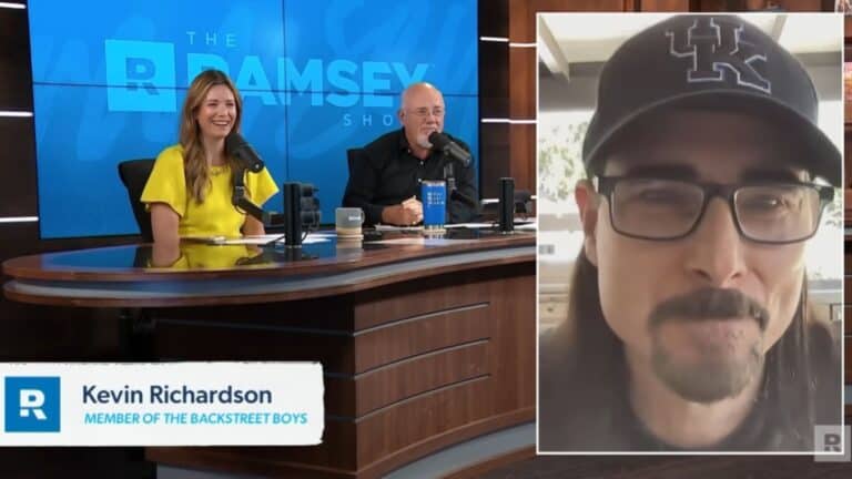 Kevin from Backstreet Boys on live call at The Ramsey Show