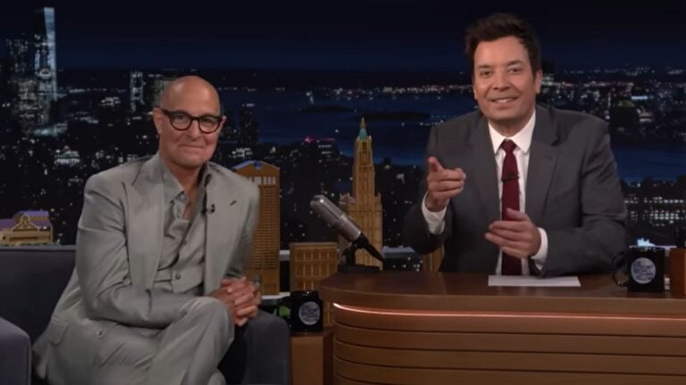 Jimmy Fallon interviews Stanley Tucci on the Tonight Show