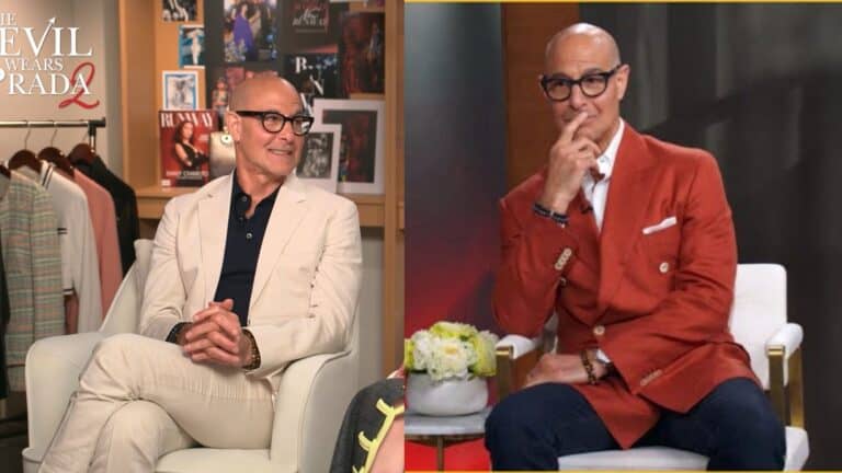 Stanley Tucci in recent interview appearances