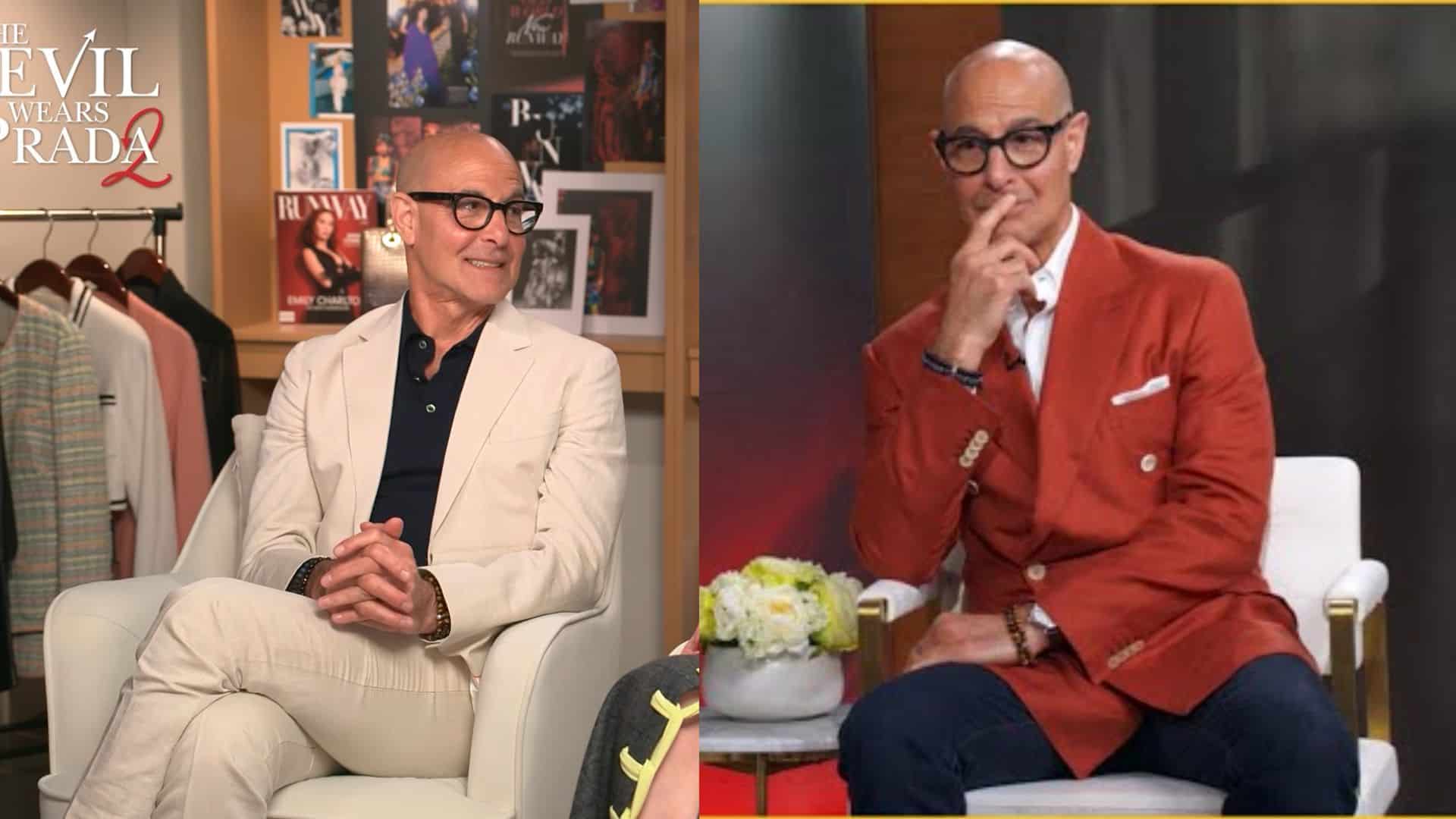 Stanley Tucci in recent interview appearances
