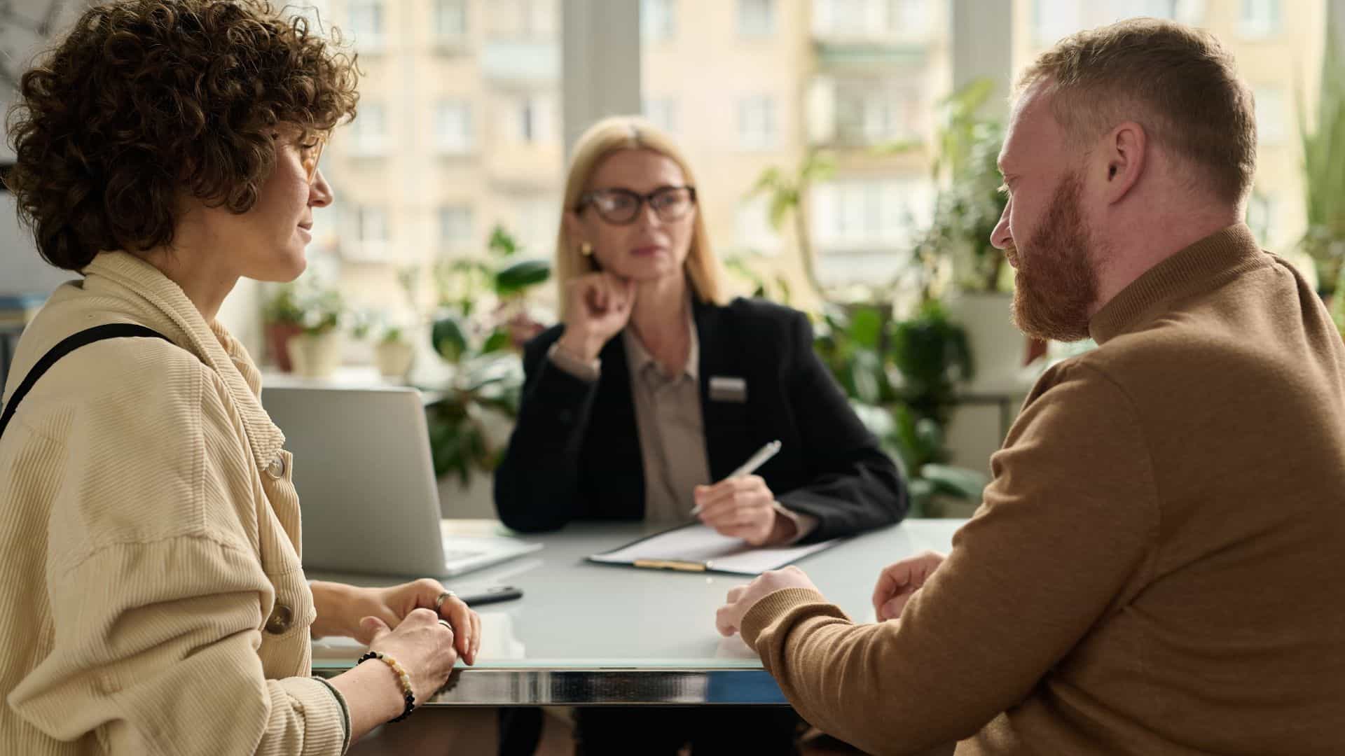couple consulting attorney