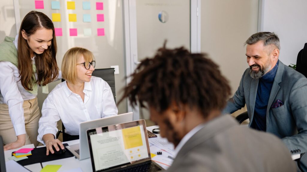 team working together