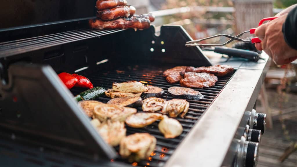 Backyard BBQ grill