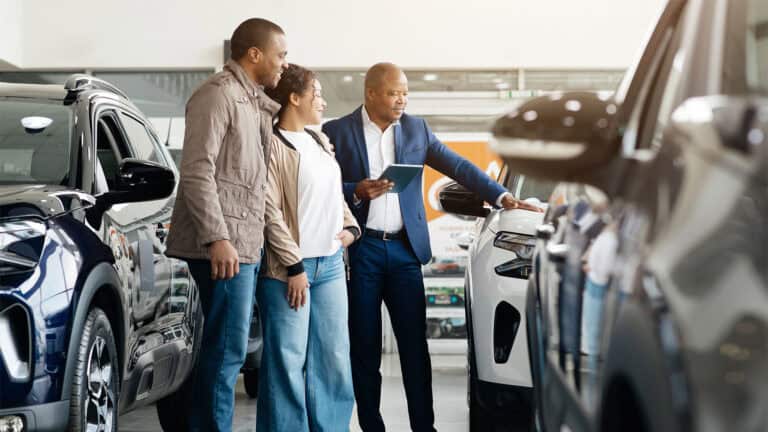 Buying a new car.