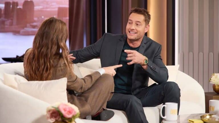 Justin Hartley at the Drew Barrymore Show