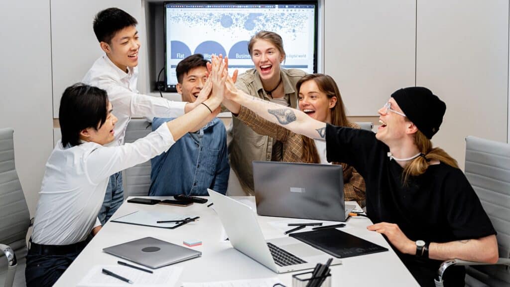 Office Team Having a Meeting in the Room
