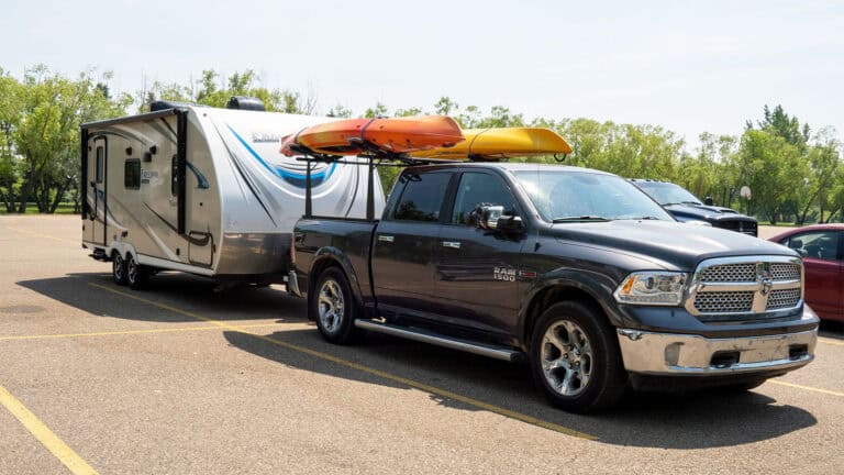 Pulling a caravan