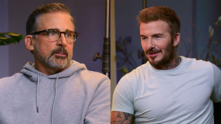Steve Carell and David Beckham.