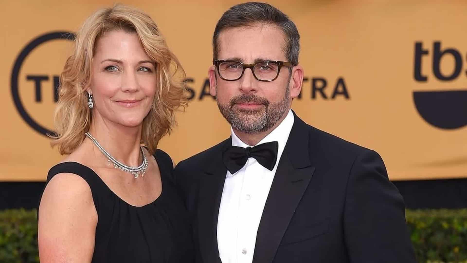 Steve Carell with his wife