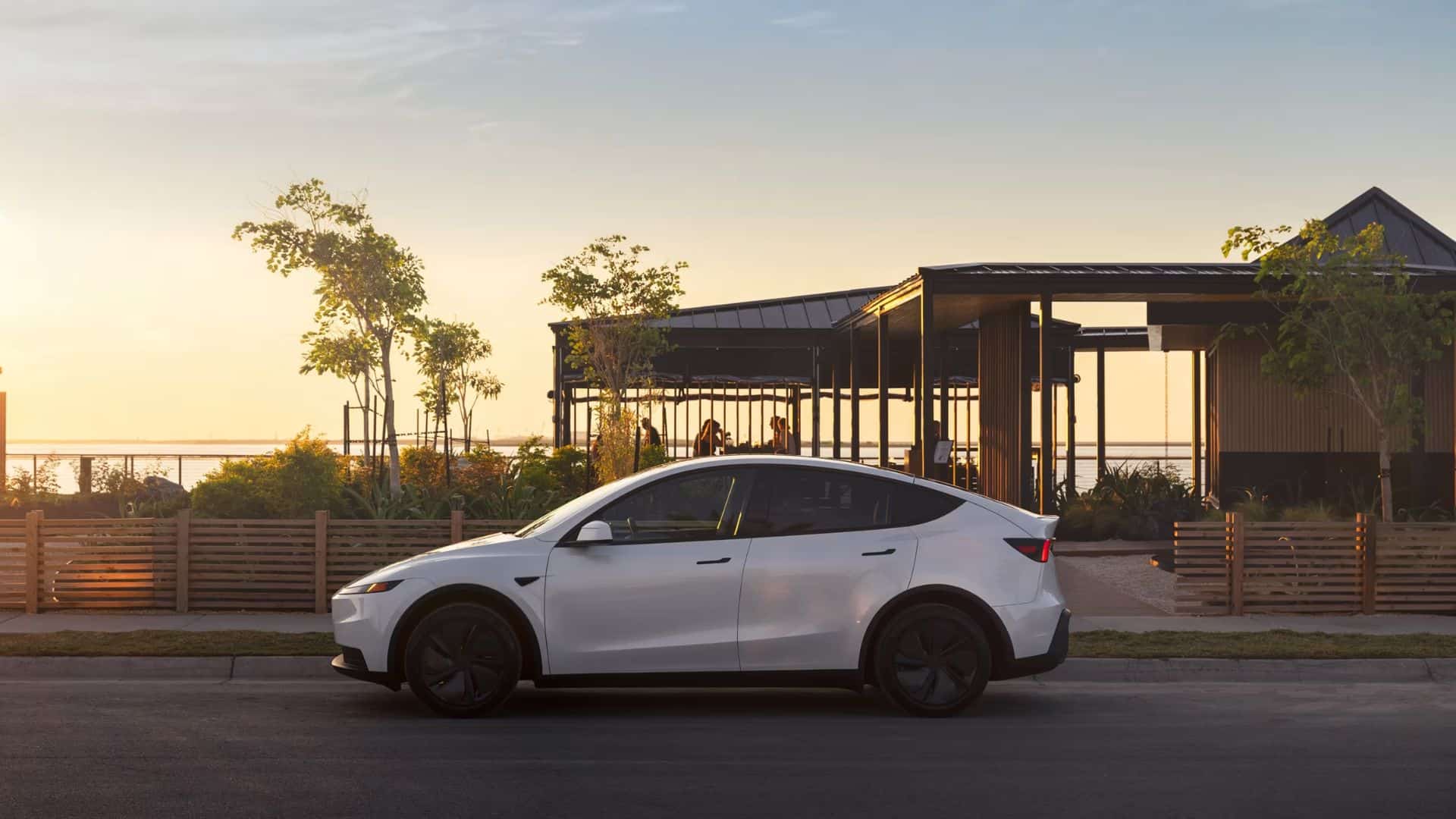 White Tesla Model Y