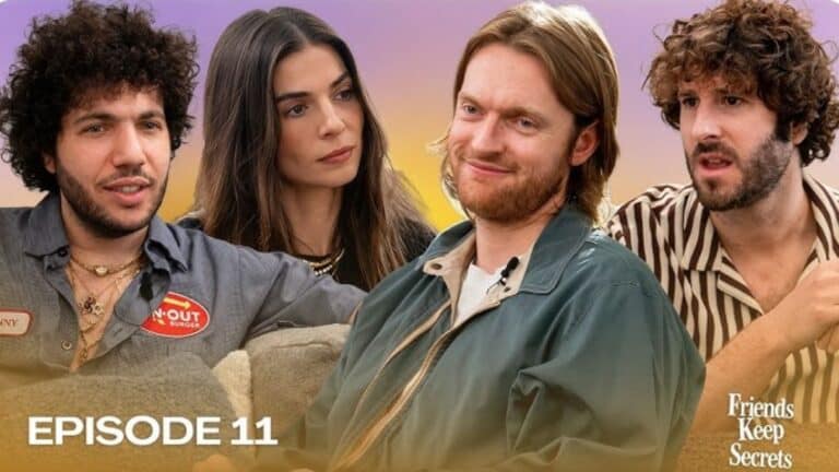 Finneas on the popular podcast Friends Keep Secrets