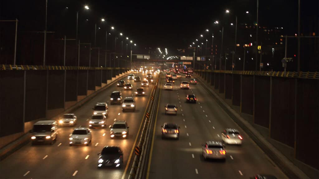 highway at night