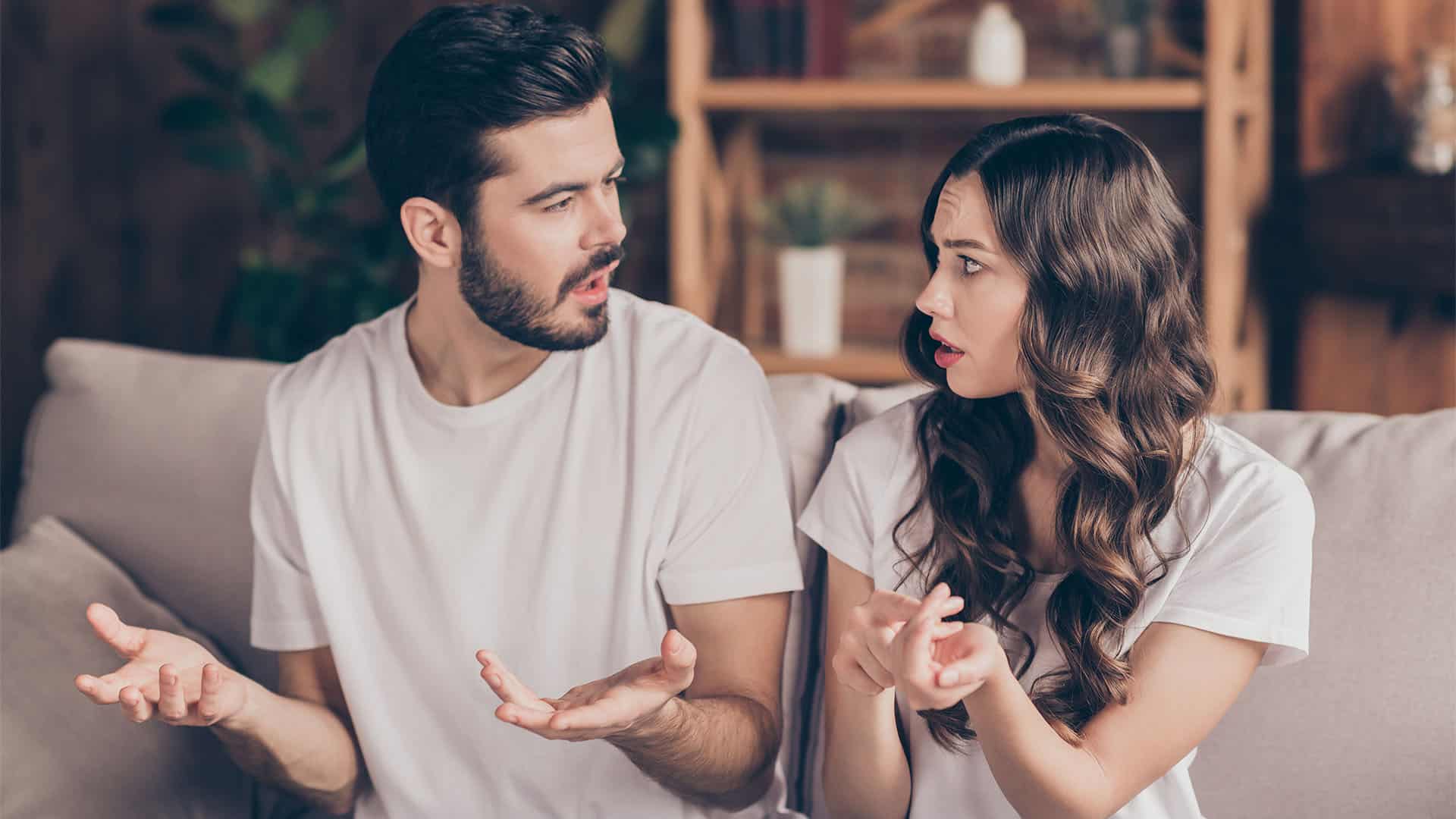 A couple argue