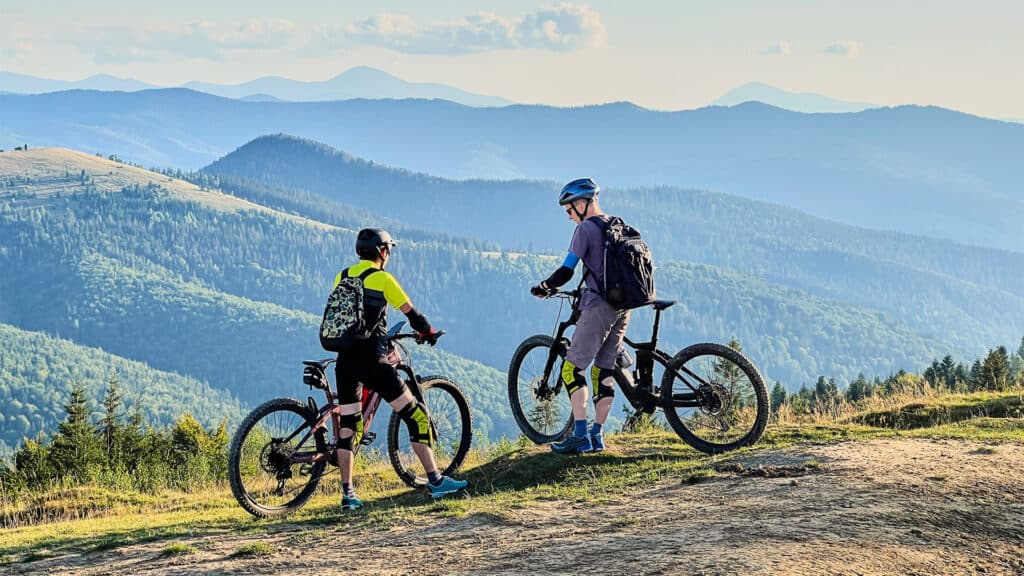 cycling on the hills