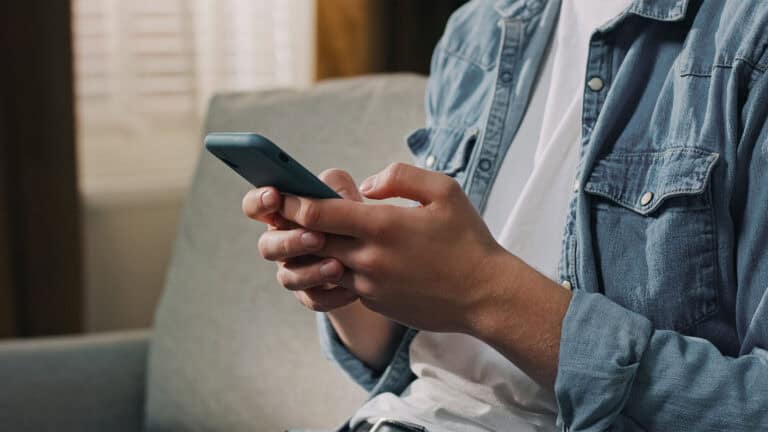 man on a phone